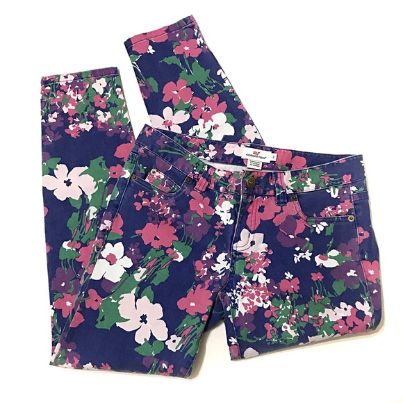 Vineyard Vines Pants - Vineyard Vines Floral Skinnies
